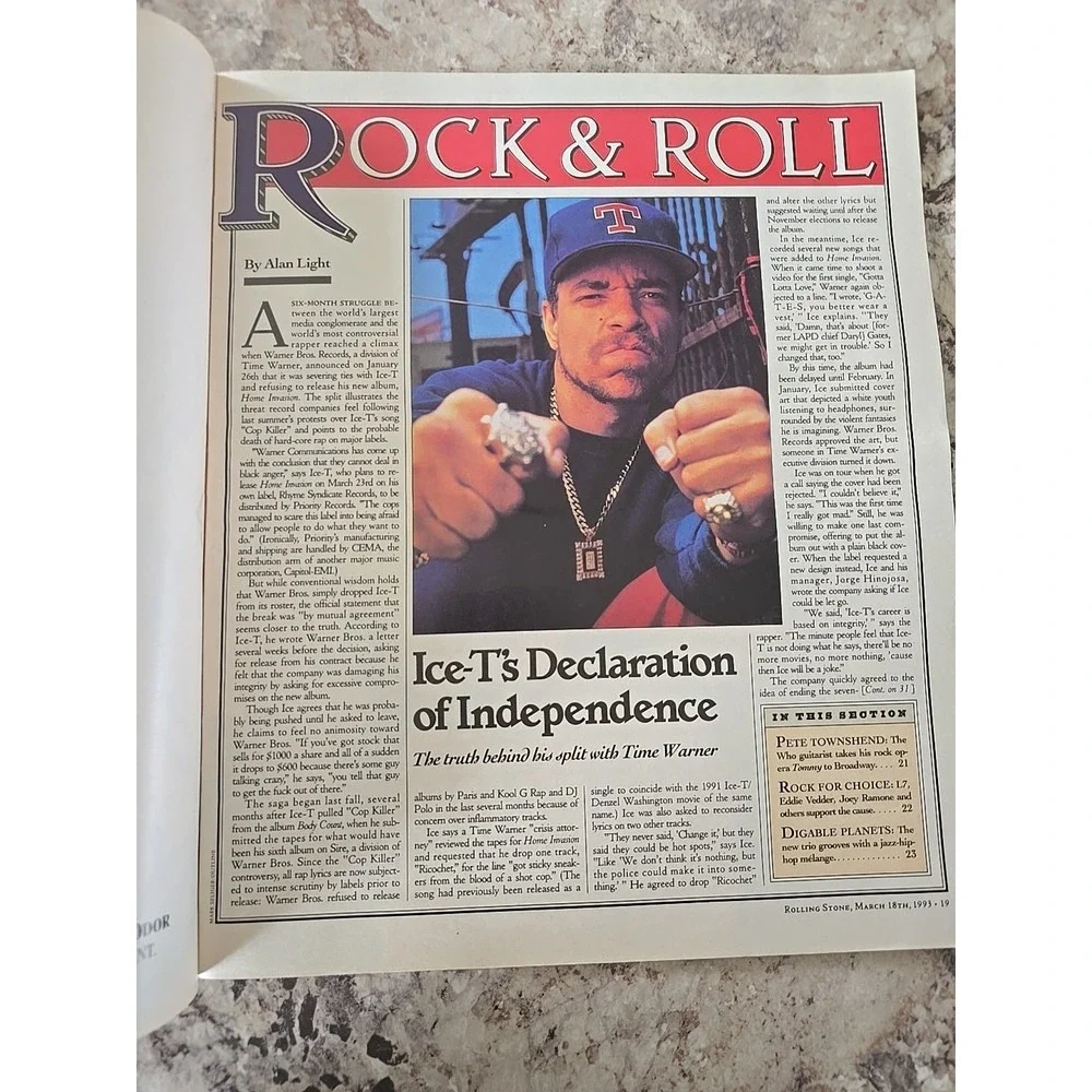 Rolling Stone Issue 652:‎ March 18, 1993-Natalie Merchant/10,000 Maniacs